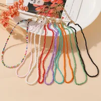 Bohemian Vintage Miyuki Beads Chain Solid Color Necklace Wholesale Doublewinwholesale main image 4