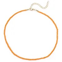Bohemian Vintage Miyuki Beads Chain Solid Color Necklace Wholesale Doublewinwholesale sku image 1