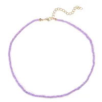 Bohemian Vintage Miyuki Beads Chain Solid Color Necklace Wholesale Doublewinwholesale sku image 8