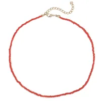 Bohemian Vintage Miyuki Beads Chain Solid Color Necklace Wholesale Doublewinwholesale sku image 9