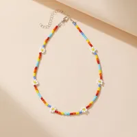 Bohemian Vintage Miyuki Beads Chain Solid Color Necklace Wholesale Doublewinwholesale sku image 12
