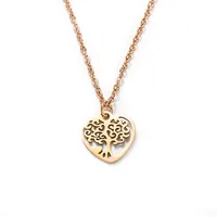 Heart Fashion Stainless Steel Necklace Wholesale sku image 5