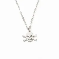 Skull Fashion Stainless Steel Necklace Wholesale sku image 3