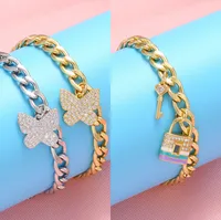 Butterfly Fashion 304 Stainless Steel Copper Bracelets Wholesale main image 1
