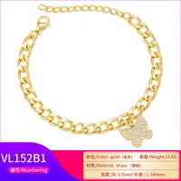 Butterfly Fashion 304 Stainless Steel Copper Bracelets Wholesale main image 5