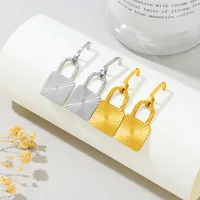 Geométrico Moda Acero Inoxidable Sin Incrustaciones Enchapado Pendientes main image 1