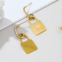 Geométrico Moda Acero Inoxidable Sin Incrustaciones Enchapado Pendientes main image 3