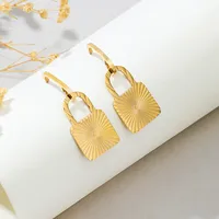 Geometric Fashion Stainless Steel No Inlaid Plating Earrings sku image 1