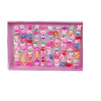 Cartoon Style Arylic Cartoon Character Kid'S Rings sku image 1