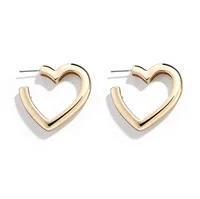 Cœur Alliage Pas D'Incrustation Placage Des Boucles D'Oreilles main image 5