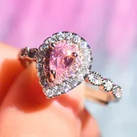 Simple Style Copper Water Droplets Artificial Gemstones Women'S Rings main image 2
