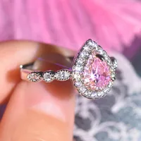 Simple Style Copper Water Droplets Artificial Gemstones Women'S Rings main image 1