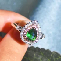 Simple Style Copper Water Droplets Artificial Gemstones Women'S Rings main image 4