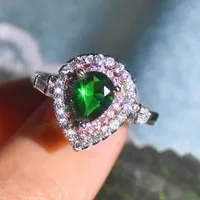 Simple Style Copper Water Droplets Artificial Gemstones Women'S Rings main image 3