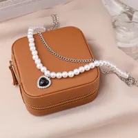 Geometric Simple Style Alloy Resin Pendant Necklace Wholesale main image 3