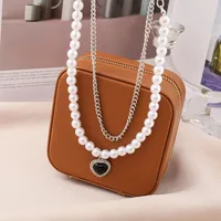 Geometric Simple Style Alloy Resin Pendant Necklace Wholesale main image 4