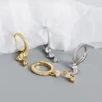 Geometric Fashion 925 Sterling Silver Gem Plating Earrings main image 3