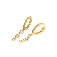 Geometric Fashion 925 Sterling Silver Gem Plating Earrings main image 1