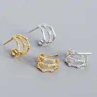 Geometric Fashion 925 Sterling Silver Gem Plating Earrings Ear Studs main image 1