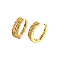 Geometric Fashion Gem Plating Earrings main image 1