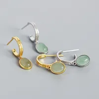 Geometric Fashion 925 Sterling Silver Gem Plating Earrings main image 5