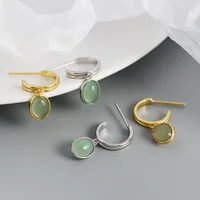 Geometric Fashion 925 Sterling Silver Gem Plating Earrings main image 3
