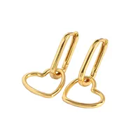 Cœur Mode Pas D'Incrustation Placage Des Boucles D'Oreilles main image 2