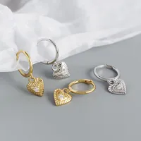 Heart Fashion Gem Plating Earrings main image 3