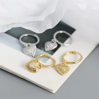 Heart Fashion Gem Plating Earrings main image 4