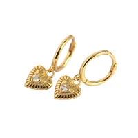 Heart Fashion Gem Plating Earrings main image 5