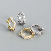 Geometric Fashion Gem Plating Earrings main image 5