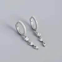 Geometric Fashion 925 Sterling Silver Gem Plating Earrings sku image 2