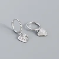 Heart Fashion Gem Plating Earrings sku image 1
