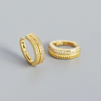 Geometric Fashion Gem Plating Earrings sku image 1