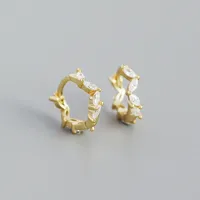 Geometric Fashion Gem Plating Earrings sku image 2