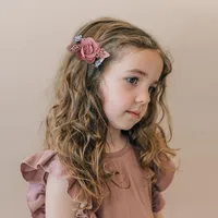Fashion Children's Simulation Flower Hairpin Flower Pearl Flower Headdress main image 4