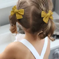Fashion Geometric Cloth Butterfly Hairpin Fabric Clip Cute Hairpin main image 4