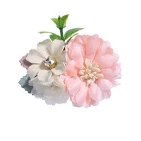 Fashion Children's Simulation Flower Hairpin Flower Pearl Flower Headdress sku image 3