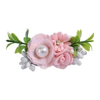 Fashion Children's Simulation Flower Hairpin Flower Pearl Flower Headdress sku image 4
