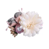 Fashion Children's Simulation Flower Hairpin Flower Pearl Flower Headdress sku image 10