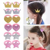 Fashion Glossy Frosted Crown Girls Hair Rope Children's Head Accessories main image 1