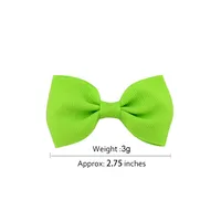 European And American Solid Color Children's Bow Cute Hairpin main image 3