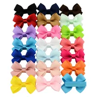 Contrasting Color Three-dimensional Twisted Leaf Bowknot Children's Hair Accessories main image 2