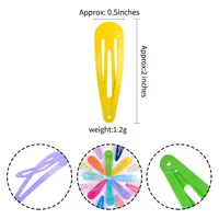 European And American Children's Color Spray Paint Water Drop Clip main image 3