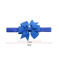 Children's Hairband Webbing Fishtail Bowknot Hairband Baby Headband main image 3