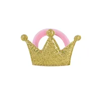 Fashion Glossy Frosted Crown Girls Hair Rope Children's Head Accessories sku image 1