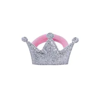 Fashion Glossy Frosted Crown Girls Hair Rope Children's Head Accessories sku image 2
