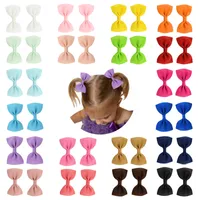 European And American Solid Color Children's Bow Cute Hairpin sku image 20