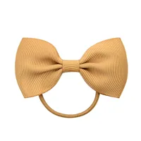 European And American Hair Accessories Children's Solid Color Bow Cute Hair Tie sku image 10
