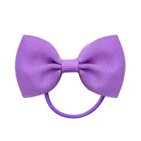 European And American Hair Accessories Children's Solid Color Bow Cute Hair Tie sku image 13